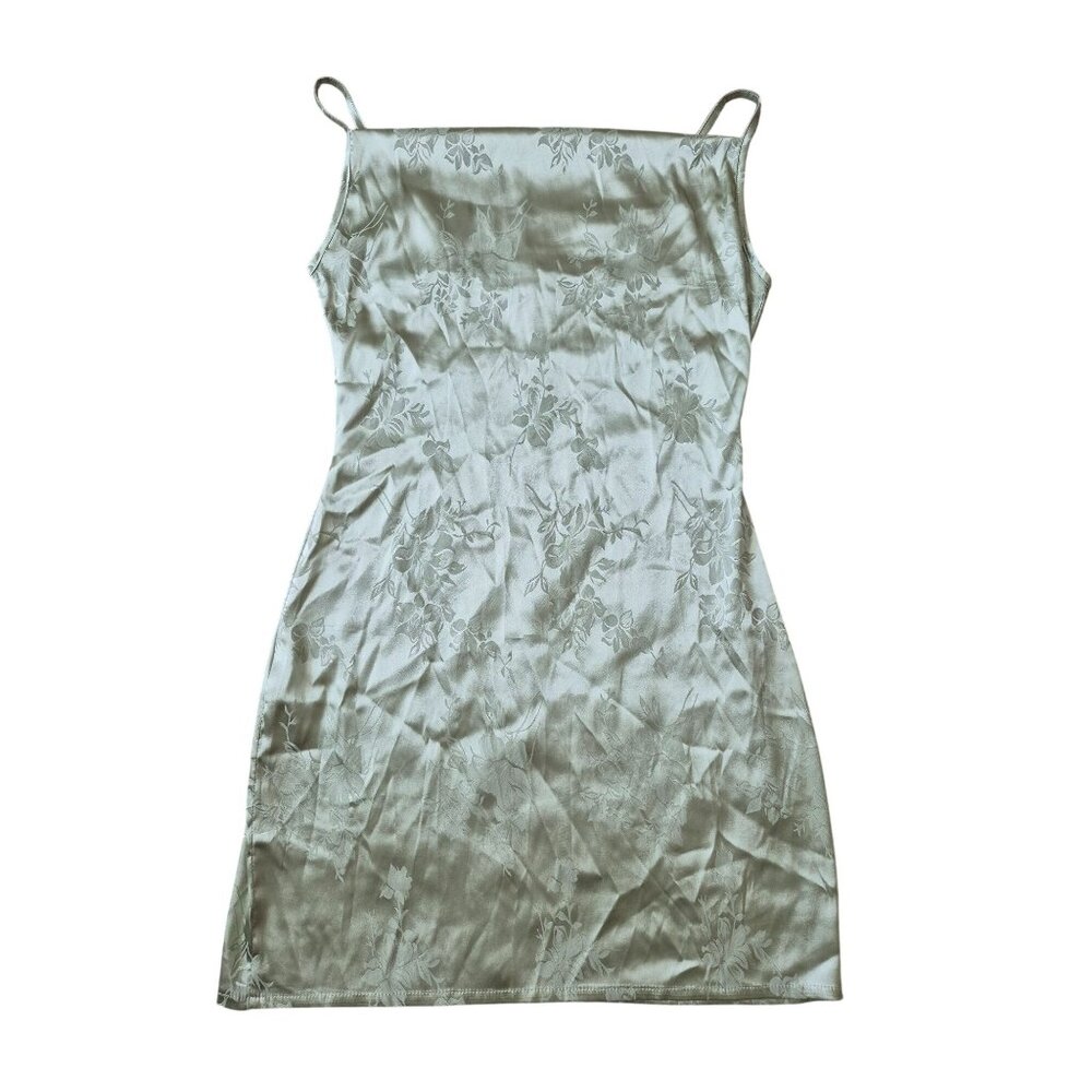SHEIN Women's Size‎ M Slip Green Strapped Midi Asian Style Soft Dress Nightout